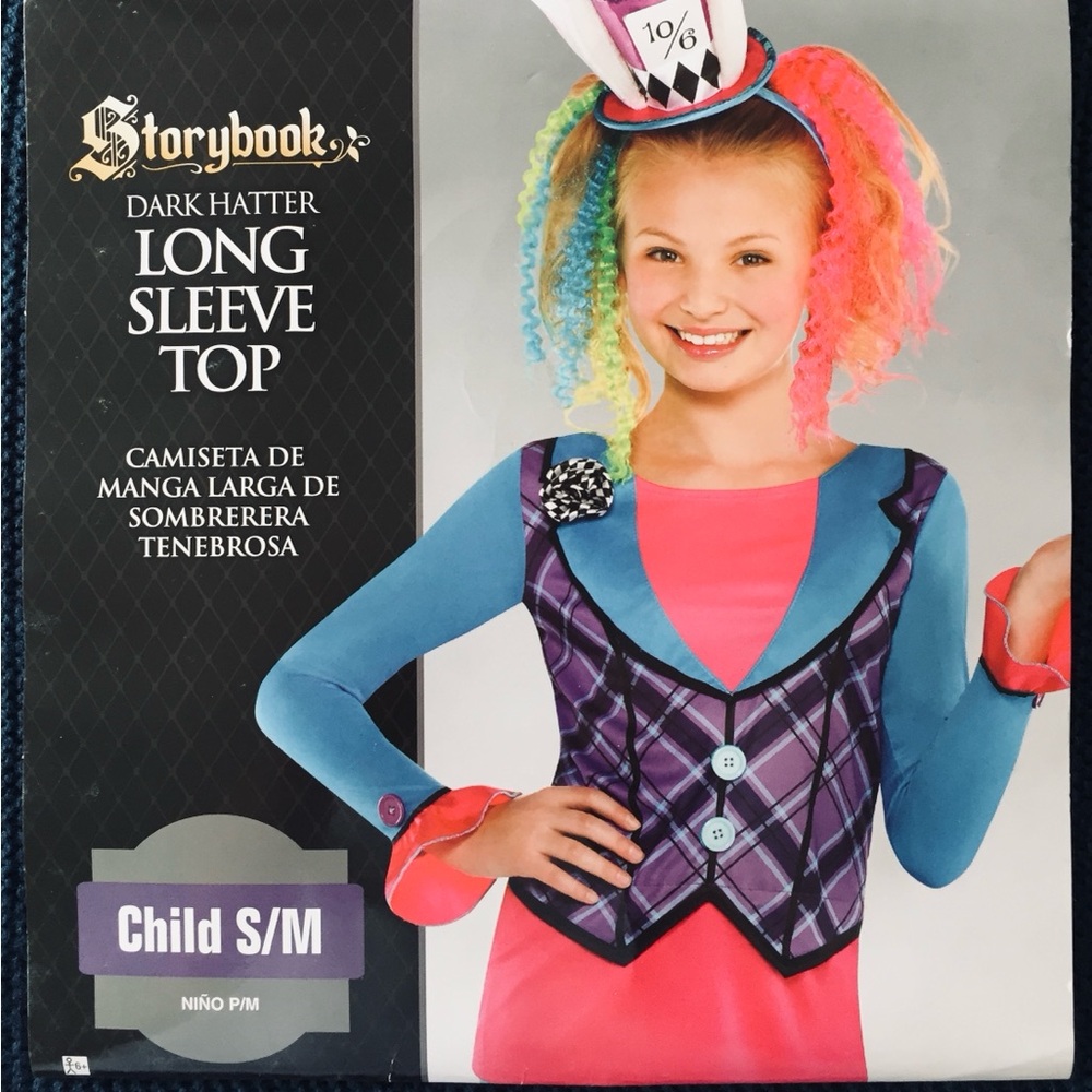 Storybook Girl Mad Hatter Long Sleeve Top